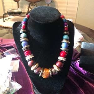 Colorful Graduated Beads Necklace
